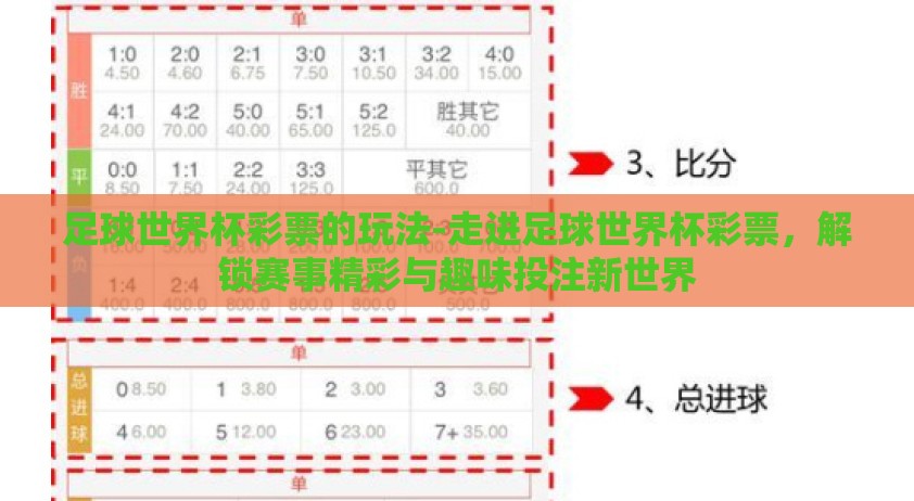 足球世界杯彩票的玩法-走进足球世界杯彩票，解锁赛事精彩与趣味投注新世界