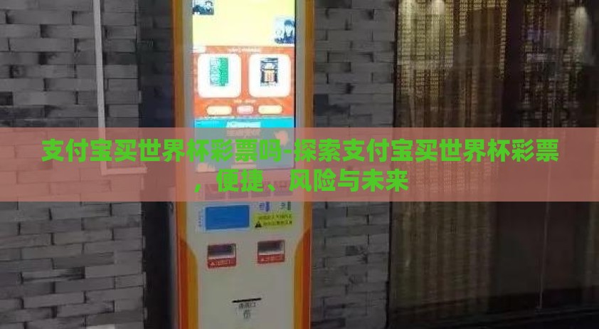 支付宝买世界杯彩票吗-探索支付宝买世界杯彩票，便捷、风险与未来