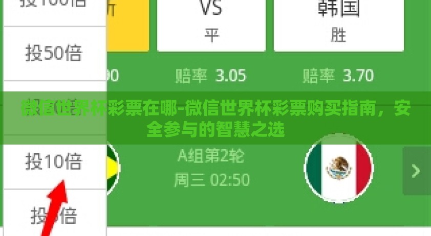 微信世界杯彩票在哪-微信世界杯彩票购买指南，安全参与的智慧之选