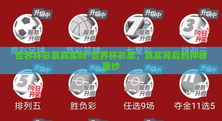 世界杯彩票真实吗-世界杯彩票，真实背后的神秘面纱