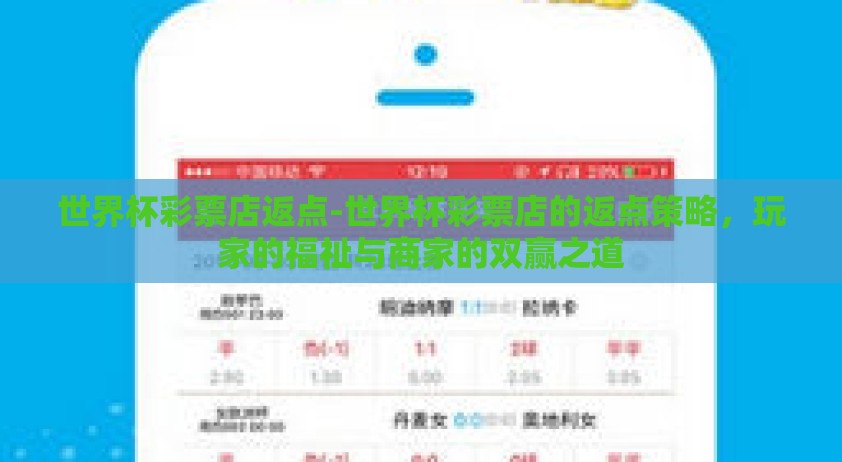 世界杯彩票店返点-世界杯彩票店的返点策略，玩家的福祉与商家的双赢之道