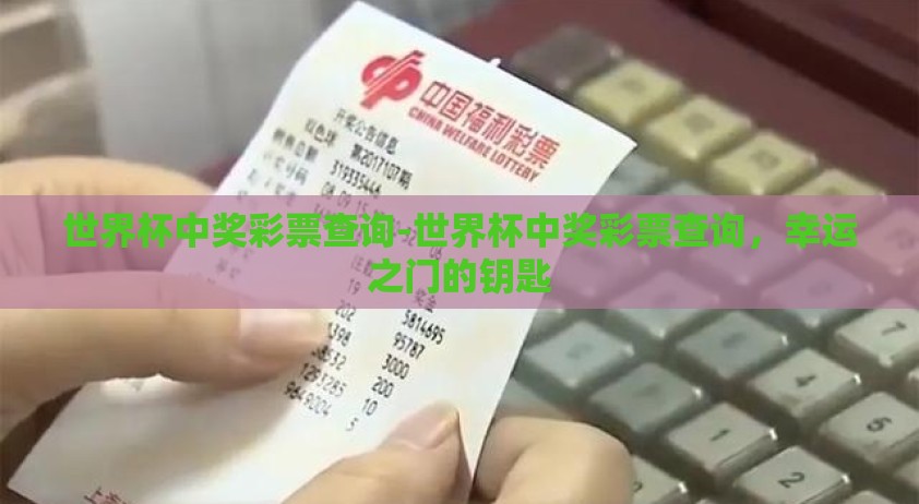 世界杯中奖彩票查询-世界杯中奖彩票查询，幸运之门的钥匙