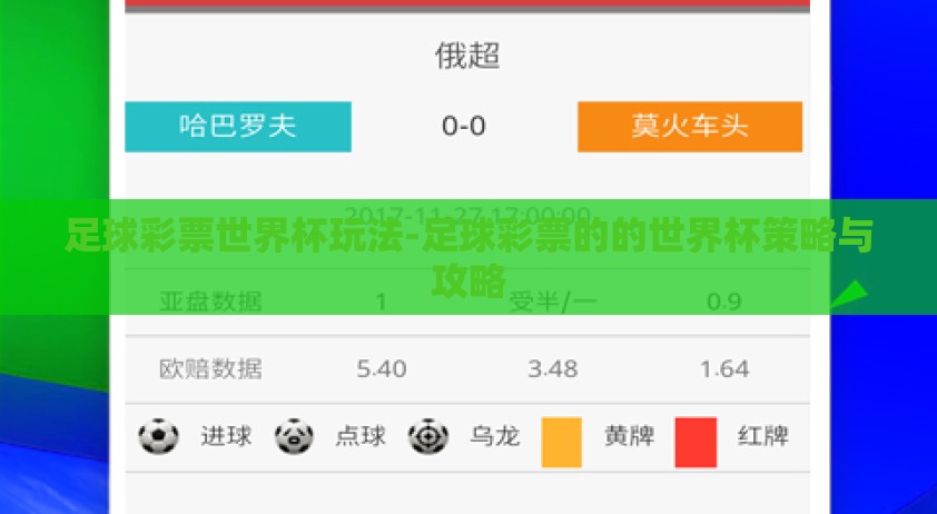 足球彩票世界杯玩法-足球彩票的的世界杯策略与攻略