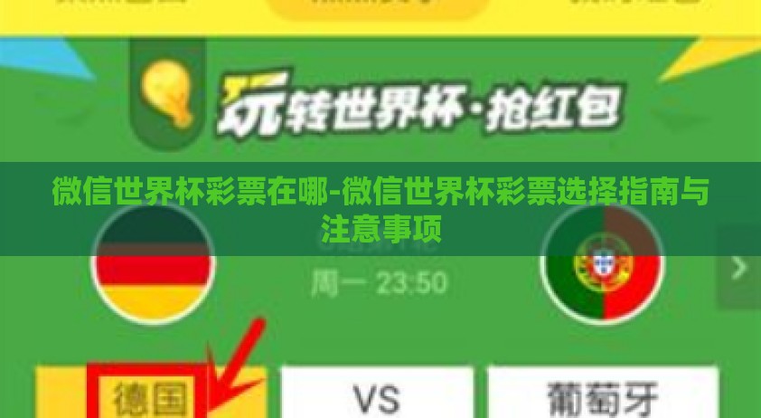 微信世界杯彩票在哪-微信世界杯彩票选择指南与注意事项 微信世界杯彩票在哪-微信世界杯彩票选择指南与注意事项
