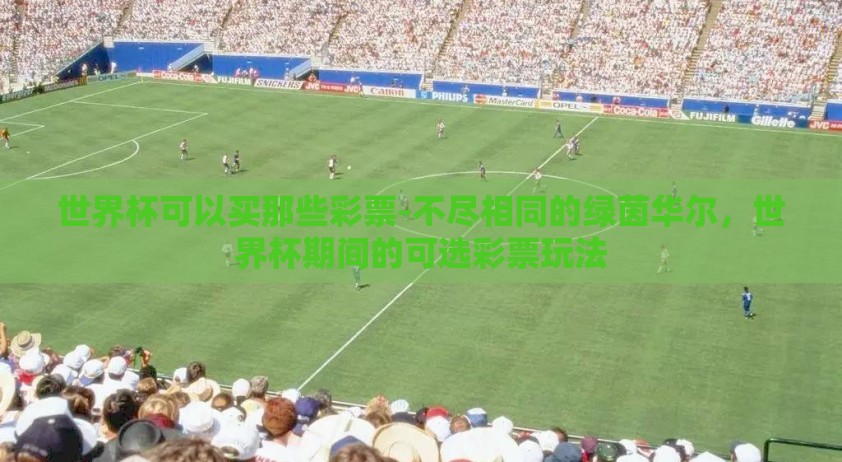 世界杯可以买那些彩票-不尽相同的绿茵华尔，世界杯期间的可选彩票玩法