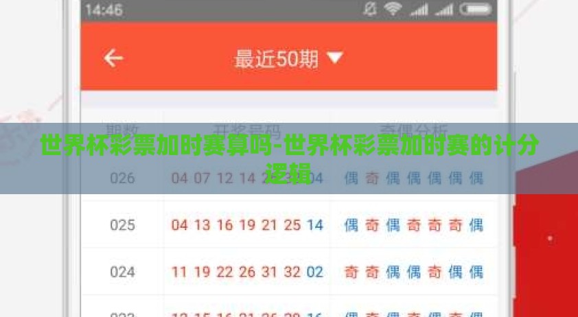 世界杯彩票加时赛算吗-世界杯彩票加时赛的计分逻辑