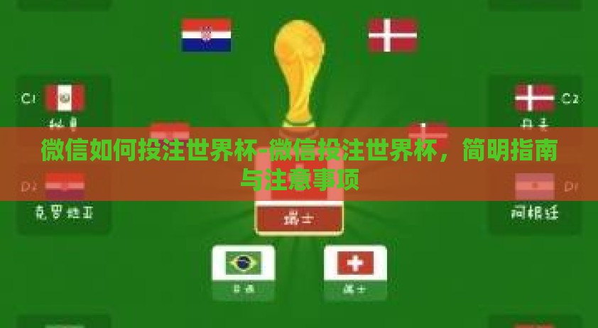 微信如何投注世界杯-微信投注世界杯，简明指南与注意事项